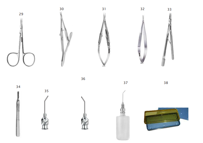 Intracapsular Cataract Extraction Set (Ic Ce)